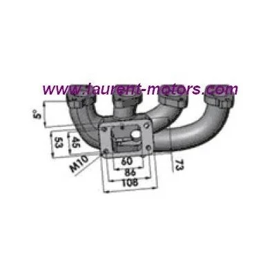 Collecteur Turbo Opel 1.8L 2.0L 8S 4 Collecteur Turbo Opel 1.8L 2.0L 8S – Image 2