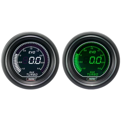 Pression Turbo Prosport Manomètre 52mm - EVO - Blanc/Vert 5 Pression Turbo Prosport Manomètre 52mm - EVO - Blanc/Vert – Image 3