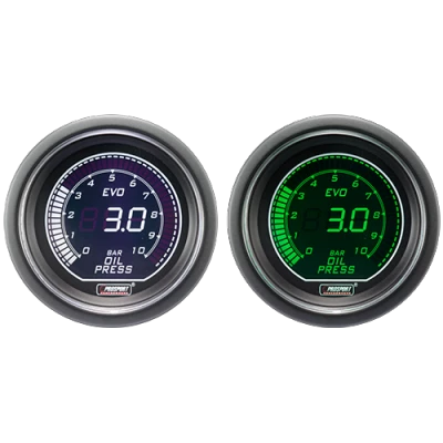 Pression Huile ProSport Manomètre 52mm - EVO - Blanc/vert 5 Pression Huile ProSport Manomètre 52mm - EVO - Blanc/vert – Image 3