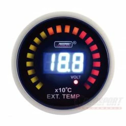 EGT/Voltmètre - 2 En 1 - Manomètre Prosport - LCD - 52mm